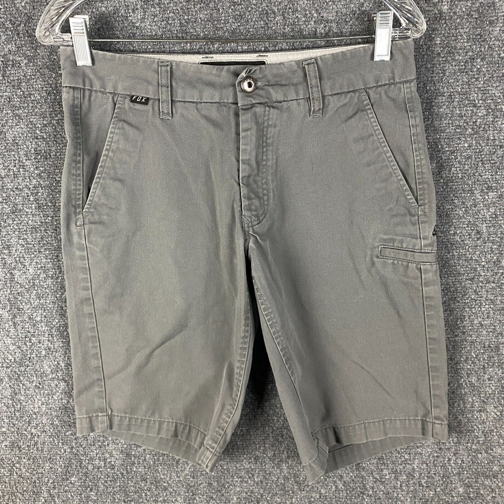 Fox Shorts Men's‎ 28 Bermuda Gray Cotton Blend Casual Adults
